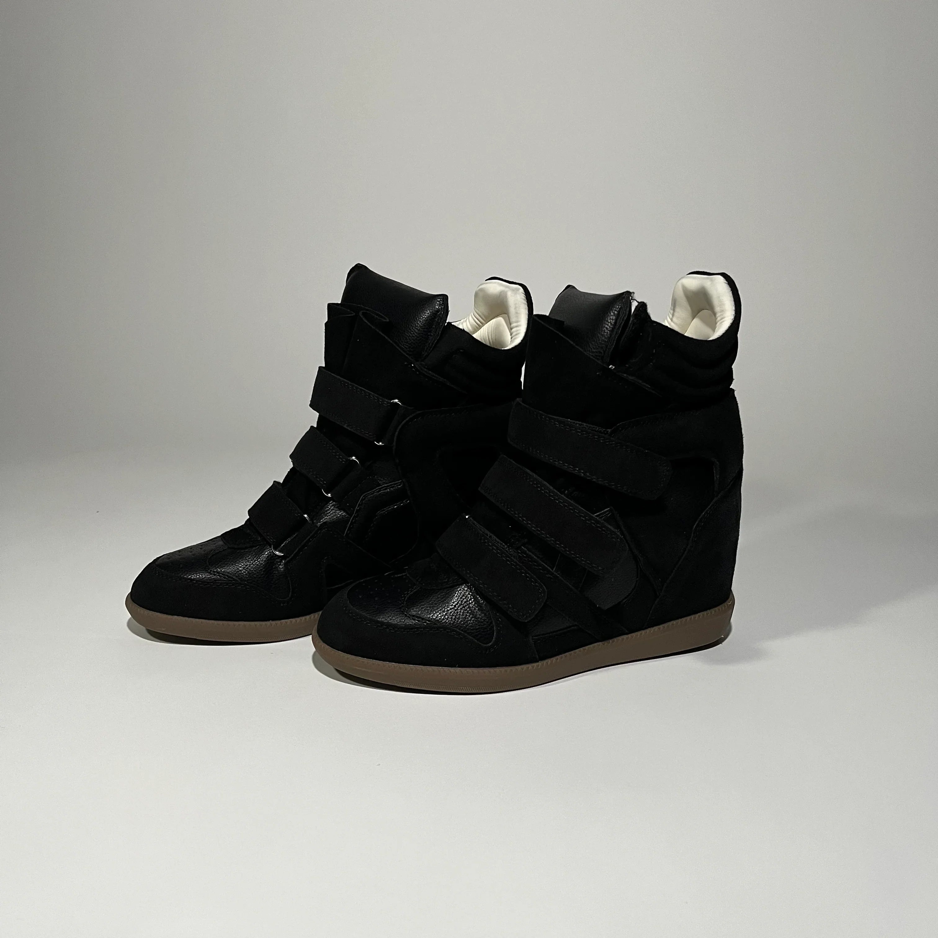 High-Top Wedge Sneakers