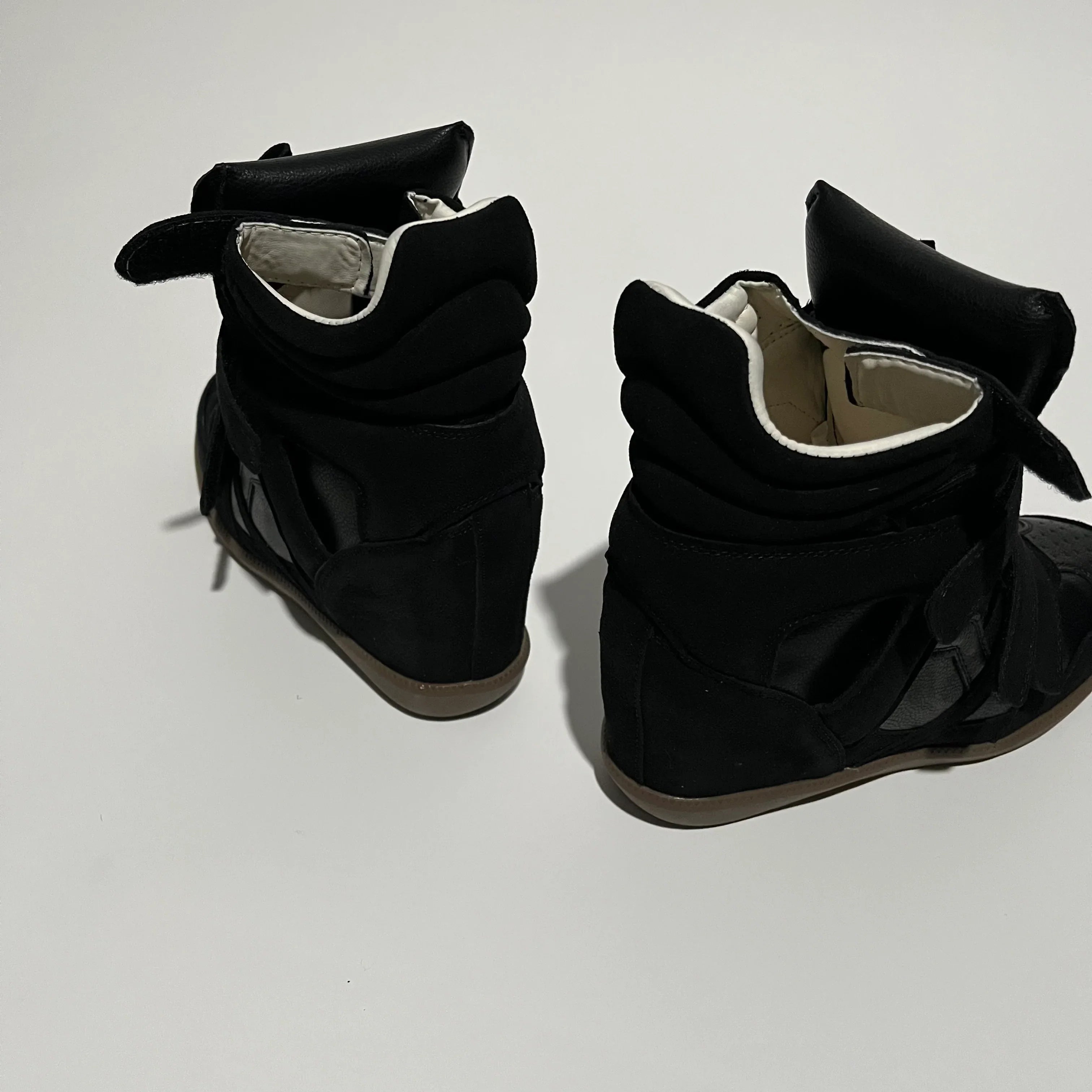 High-Top Wedge Sneakers